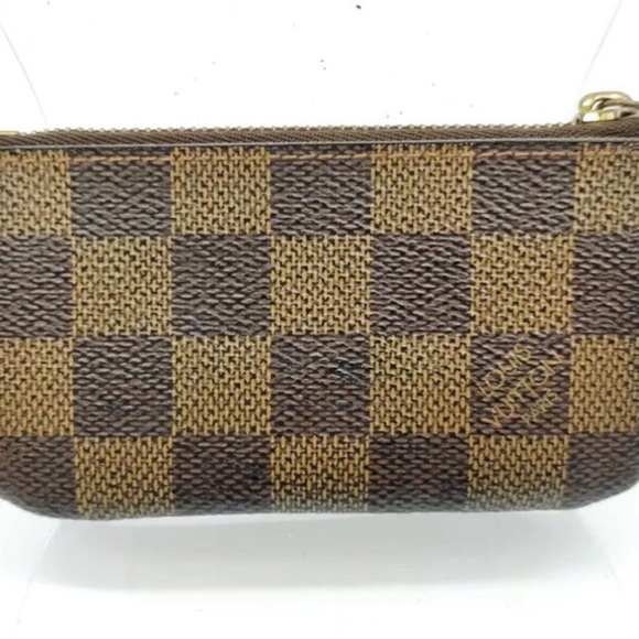 Louis Vuitton Pochette Cles Damier Ebene Canvas Coin Purse Excellent Condition - Picture 4 of 15
